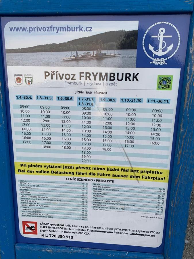 Ubytovani Hanka V Pokoji S Bakonem C408 Frymburk Exterior photo